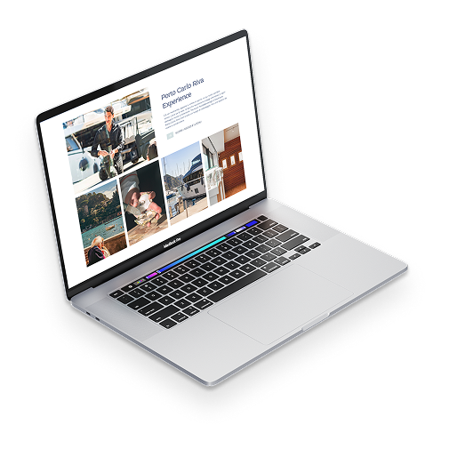 Porto Carlo Riva — Experience section on the site