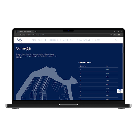Porto Carlo Riva — berths section with interactive map